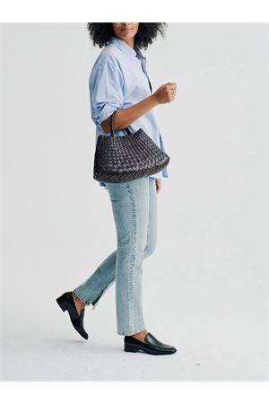 Black Santa Croce small tote bag DRAGON DIFFUSION | 8893BLACK